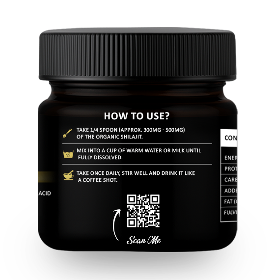 Shilajit Resin – 250g (500 Servings)