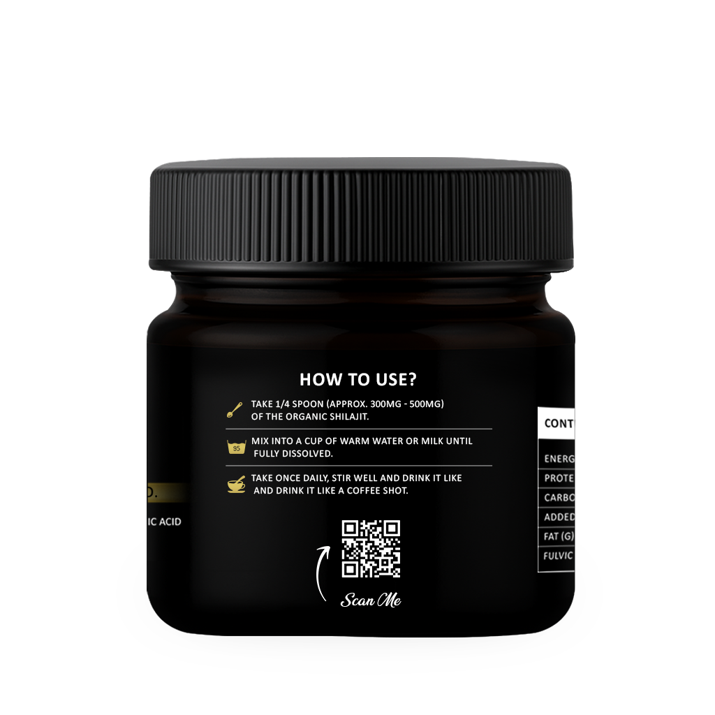 Shilajit Resin – 1000g (2000 Servings)